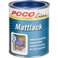 POCOline Acyl Buntlack enzianblau matt ca. 0,75 l von Pocoline