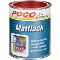 POCOline Acyl Buntlack feuerrot matt ca. 0,75 l von Pocoline
