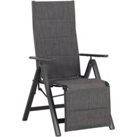 POCOline Klappsessel Boston anthrazit Alu B/H/L: ca. 73x140x58 cm von Pocoline