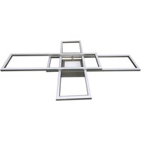 POCOline LED-Deckenleuchte silber Metall Kunststoff B/H/L: ca. 69,4x11,5x99,2 cm von Pocoline