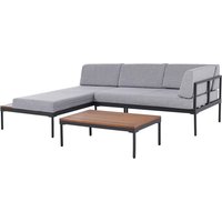 Loungeset Bologna dunkelgrau Aluminium von XXXL