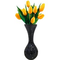 POCOline Vase schwarz Glas B/H/L: ca. 20x44x20 cm von Pocoline