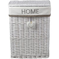 POCOline Wäschekorb weiß Weide B/H/L: ca. 34x56x45 cm von Pocoline