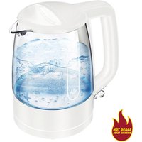 POCOline Wasserkocher WK-129195.1 weiß Kunststoff Glas ca. 1 l von Pocoline