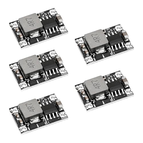 5-teiliges DC-DC-Abwärts-PCB-Stromversorgungsmodul, 5 V-30 V Eingang auf 5 V Ausgang, 1,5 A Mini-Abwärts-Fahrzeugstromversorgung für Fahrzeugflugzeugmodelle (5 V) von Podazz