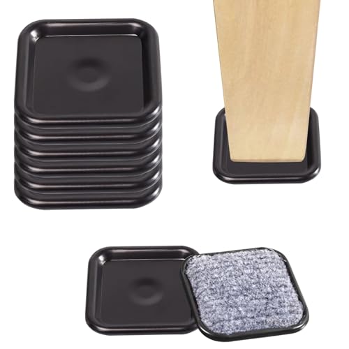 Runde Filz-Möbelgleiter mit Teppichboden, 3,5 cm wiederverwendbare Möbelgleiter, Möbelgleiter zum Schutz von Hartholzböden, Teppichen, 8 Stück von Poeruse