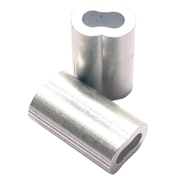 PÖSAMO - Pressklemmen für Drahtseil ø1,5mm Aluminium von Pösamo