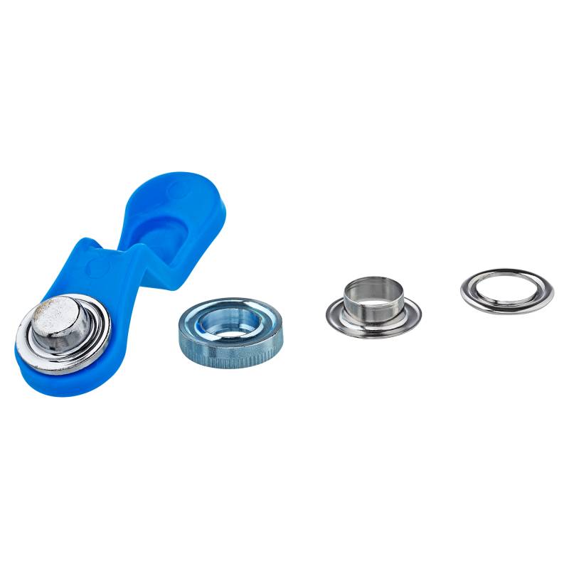 Pösamo Ösen mit Scheiben Messing vernickelt Ø 14 mm 12 Stück von Pösamo