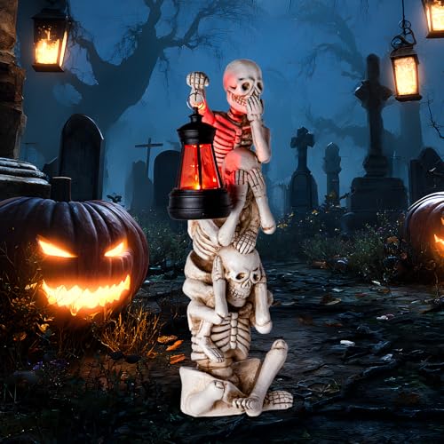 Dreifache Skelette Halloween Dekor mit Solarleuchten Halloween Dekorationen Outdoor Skelett Dekor mit roter LED Laterne Skelett Figuren für Hof Terrasse Rasen Garten Gruselige Party Dekoration Dreifache Skelette Halloween Dekor mit Solarleuchten Halloween Dekorationen Outdoor Skelett Dekor mit roter LED Laterne Skelett Figuren für Hof Terrasse Rasen Garten Gruselige Party Dekoration von Pohabery
