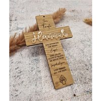 Taufgeschenk Personalisiert | Taufkreuz in Verschiedenen Schriftfarben Geschenk Zur Taufe 20x13 cm Taufgeschenk Personalisiert | Taufkreuz in Verschiedenen Schriftfarben Geschenk Zur Taufe 20x13 cm von PohmerDesign