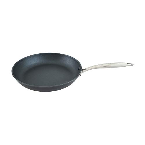Point-Virgule Gusseisen Bratpfanne Induktion mit Antihaft Beschichtung und Ergonomische Griff ohne Deckel, Profi Pfanne 24 cm, PFOA Frei, Schwarz von Point-Virgule