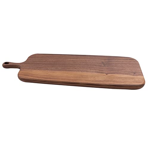 Point-Virgule Servierbrett aus Walnuss mit Griff, ideal zum Servieren von Vorspeisen und Käse, xxl lang, 53x17,5cm von Point-Virgule
