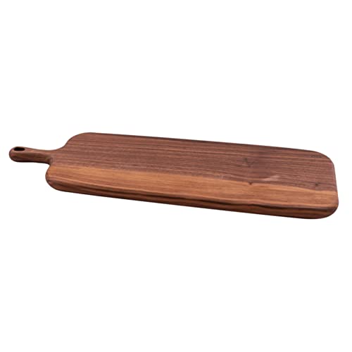 Point-Virgule Servierbrett aus Walnussholz mit Griff, perfekt zum Servieren von Vorspeisen und Käse, holz lang, 37x16,5cm von Point-Virgule