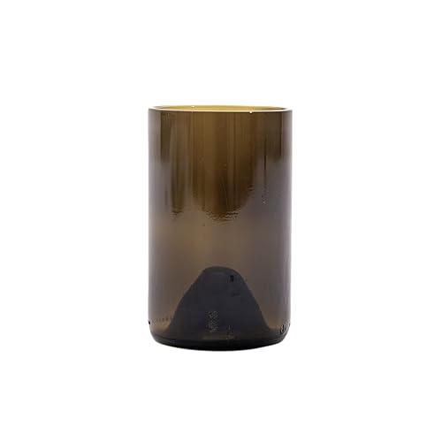 Point-Virgule Satz von 4 Gläser aus upcycled Glas olivgrün 350ml von Point-Virgule