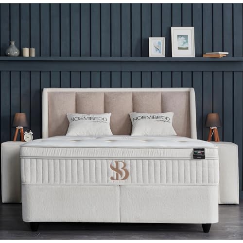 Pointhome Boxspringbett Set NoemiBedd, Bett-Set mit 1x H3/H4Matratze, 2xBettkasten, 1xBettkopfteil, Betthöhe 34 cm von Pointhome