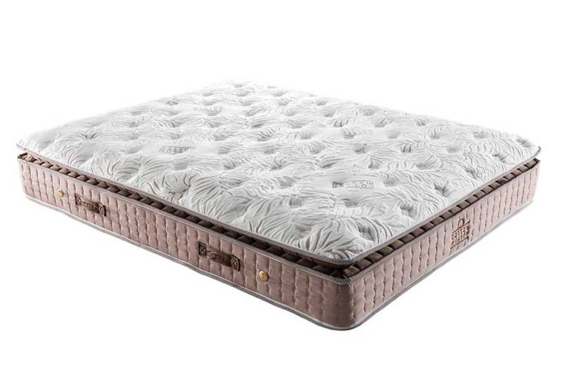 Taschenfederkernmatratze, Bambi Cotton Master, Matratze mit Topper, Höhe 34 cm, H2 Mittelweich, BAMBI YATAK, Doppeltes Taschenfederkernsystem, Spezielle Komfortschicht, Einseitig von BAMBI YATAK