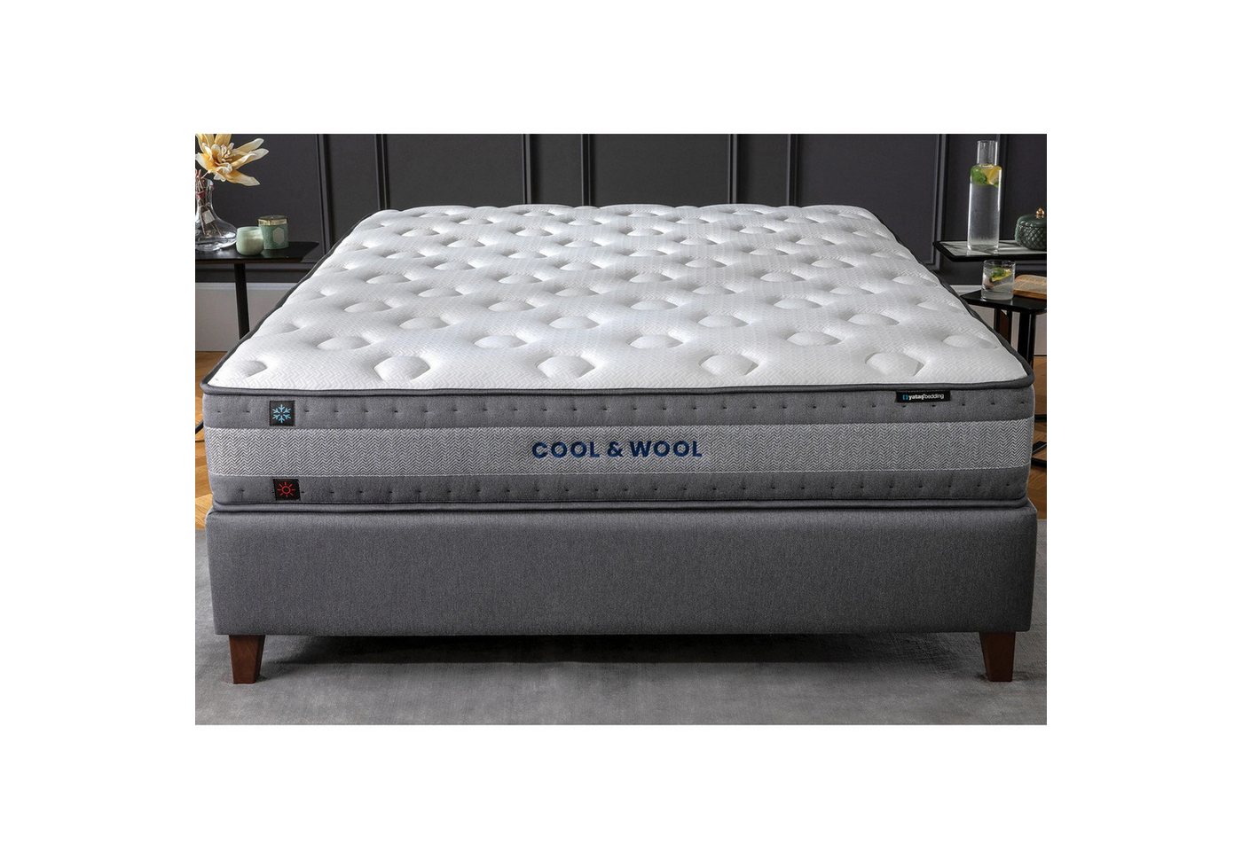 Taschenfederkernmatratze Yatas Bedding, Cool & Wool matratze, doppelseitige Matratze, 28cm hoch, Pointhome, 5 Zonen Paket Federsystem, H3 Taschenfederkernmatratze Yatas Bedding, Cool & Wool matratze, doppelseitige Matratze, 28cm hoch, Pointhome, 5 Zonen Paket Federsystem, H3 von Pointhome