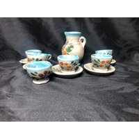 Mini Clay Blumen Tee Set von PoisonAppleVintage