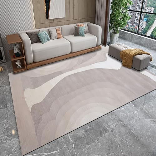 Teppich Wohnzimmer Große 160 x 230 cm, Weicher Kurzflor Teppich Schlafzimmer, Waschbar und Anti Rutsch für Küche, Deko Modernes Abstraktes Tintenstilgrau Teppich Wohnzimmer Große 160 x 230 cm, Weicher Kurzflor Teppich Schlafzimmer, Waschbar und Anti Rutsch für Küche, Deko Modernes Abstraktes Tintenstilgrau von Poisrien