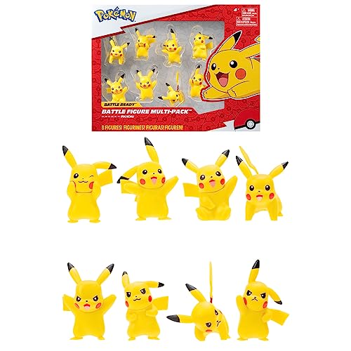 Pokémon – 8 Figuren Battle – Pack mit 8 Pikachu-Figuren – JW2604 von Pokémon