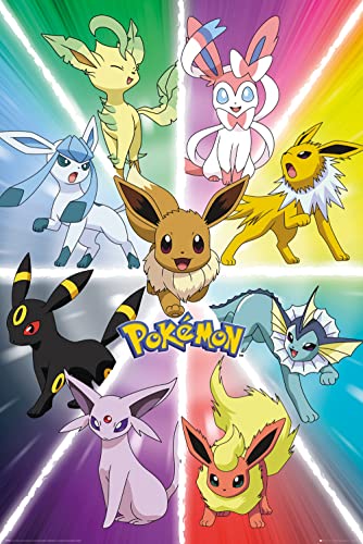 GB eye Pokemon Eevee Evolution Maxi-Poster, Paper, Verschieden, 65 x 3.5 x 3.5 cm von GB eye