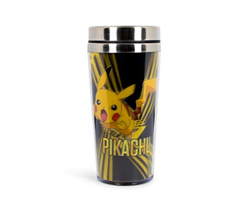 Pokemon Lenticular Pikachu 16oz Travel Coffee Mug Tumbler w/ Non-Spill Metal Lid von Pokémon