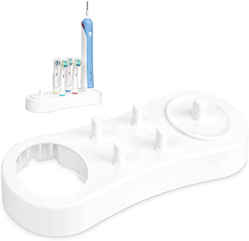 [Updated] Poketech Zahnbürstenhalter Haltung, Elektro Zahnbürsten Halter Kompatibel Mit Oral B Für 4 Aufsteckbürsten Ladegerät (aktualisierter Zahnbürstenhalter) Weiß von Poketech