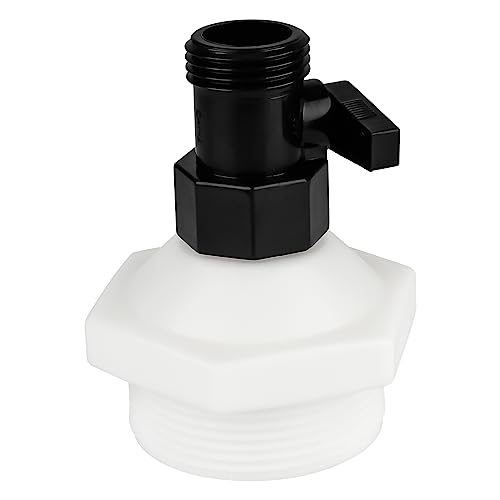 Pool-Ablaufschlauch-Adapter passend für Intex, Coleman 3,8 cm oberirdische Schlauchkupplung zum Anschluss an Gartenschlauch, 1,9 cm Kunststoff-Gartenschlauch-Absperrventil, von Pokin