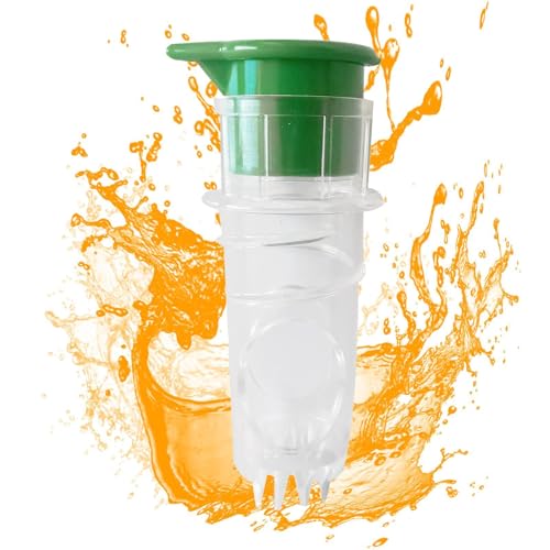 Fruit Juicer Lime Press Manuelle Zitrussaft-Extraktor Zitronenpresse mit Filter Transparent Handheld, Fruchtfleisch und Samen Trennung Grün/Gelb für Orange Zitrone Granatapfel von Pokronc