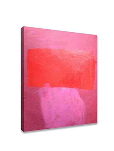 Mark Rothko Pink Wand Bild auf Leinwandbilder Mit Rahmen Kunstwerk Schlafzimmer Dekoration Leinwand Wand Kunst Malerei Home Deko Bereit zum Aufhängen (90x120cm 35x47Zoll) mit Rahmen von Pol-Hal-Kee