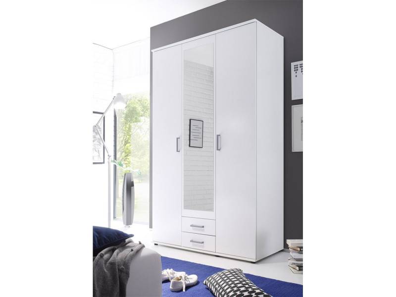 Pol-Power Kleiderschrank 120 x 197 x 53 cm (B/H/T) von Pol-Power