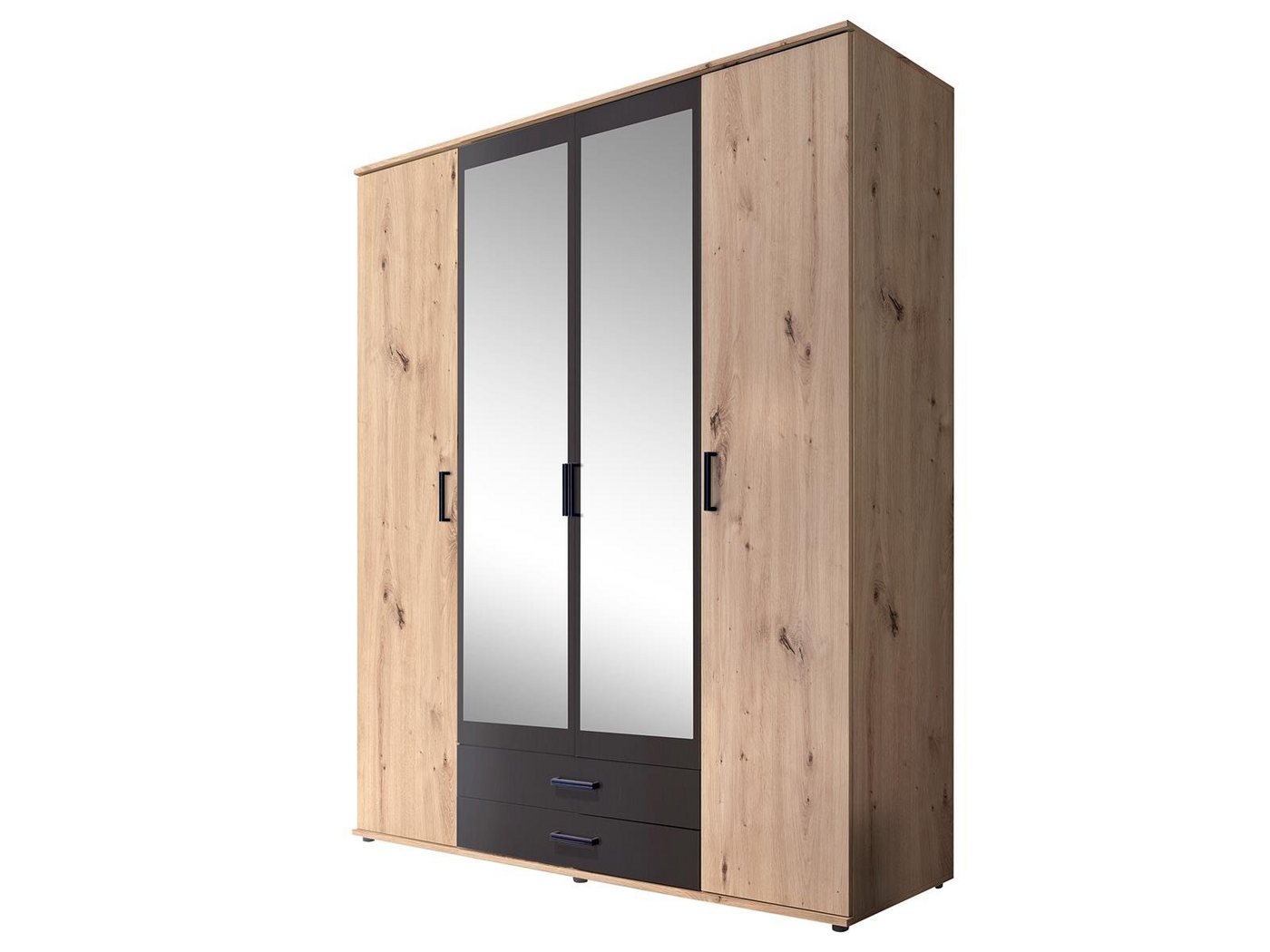 Pol-Power Kleiderschrank 159,3 x 196,3 x 53,5 cm (B/H/T) von Pol-Power