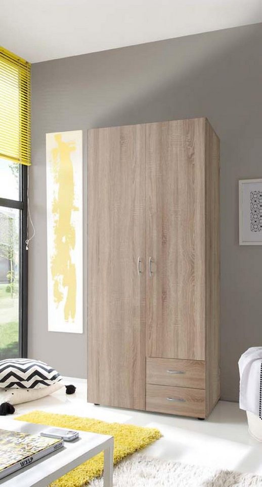 Pol-Power Kleiderschrank 81 x 176 x 51 cm (B/H/T) von Pol-Power