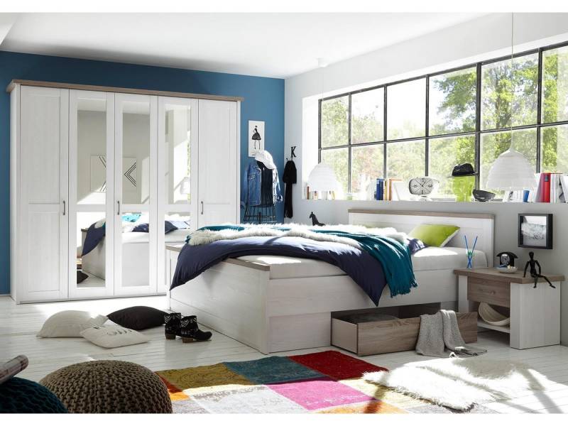 Pol-Power Schlafzimmer-Set 241 x 49 x 42 cm (B/H/T), (4-tlg) von Pol-Power