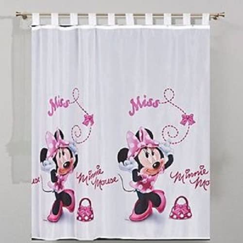 Voile-Vorhang, Minnie Maus, mit Schlaufen, 300 cm, 250 Stück von Poland