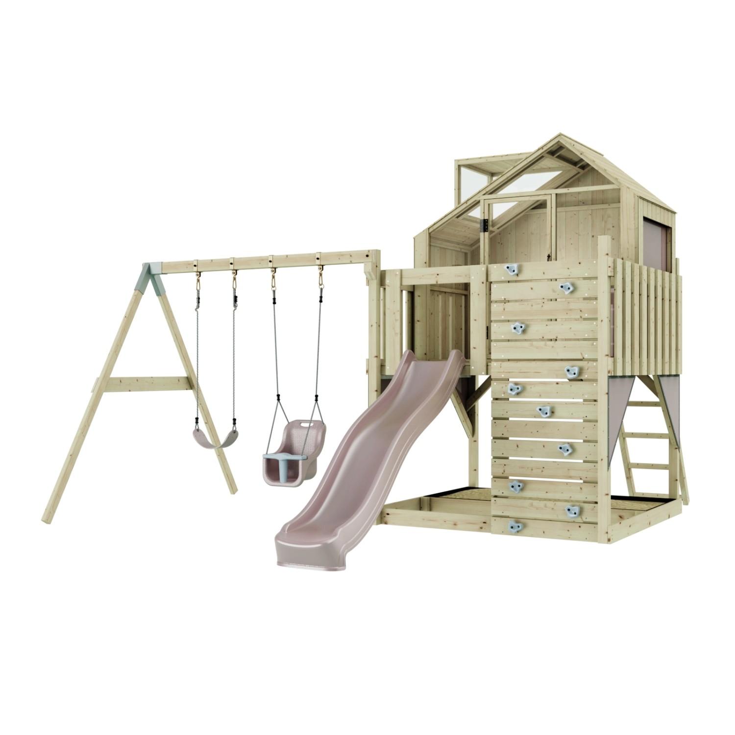 Babyschaukel Altrosa von Polar Play