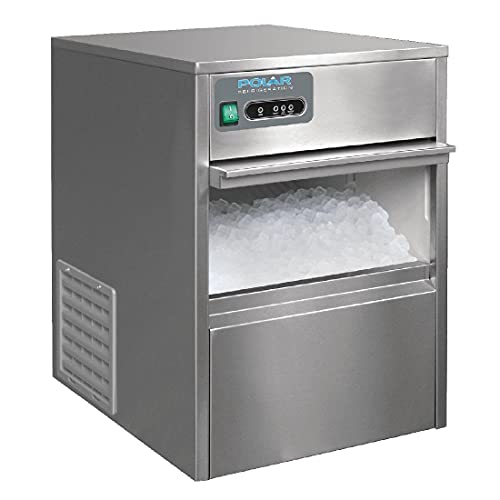 Polar Under Counter Ice Cube Maker Machine Commercial Stainless Steel 20kg/24hr, Silber, 590(H) x 380(W) x 477(D)mm von POLAR REFRIGERATION