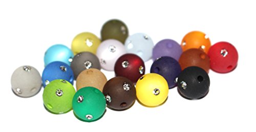 Polaris Strass Perlen mit Swarovsi Kristallen • 27 Farben zur Auswahl (10mm, türkis) von Polaris