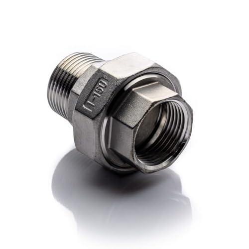 Nippelschraube 1/4" rostfrei BSP Doppelschalter Rostfrei Schraube union 316L Niederländer Säurebeständig Außen-Innengewinde weiblich Standard Polish Nippelschraube 1/4" rostfrei BSP Doppelschalter Rostfrei Schraube union 316L Niederländer Säurebeständig Außen-Innengewinde weiblich Standard Polish von Polberis