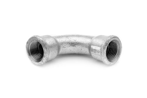 POLBERIS Gussbogen 1/2" verzinkt Knie Bogen Kupplung Schraubenadapter Gleichläufig Gussnippel verzinkt IG AA Innengewinde für Wasser POLBERIS Gussbogen 1/2" verzinkt Knie Bogen Kupplung Schraubenadapter Gleichläufig Gussnippel verzinkt IG AA Innengewinde für Wasser von Polberis