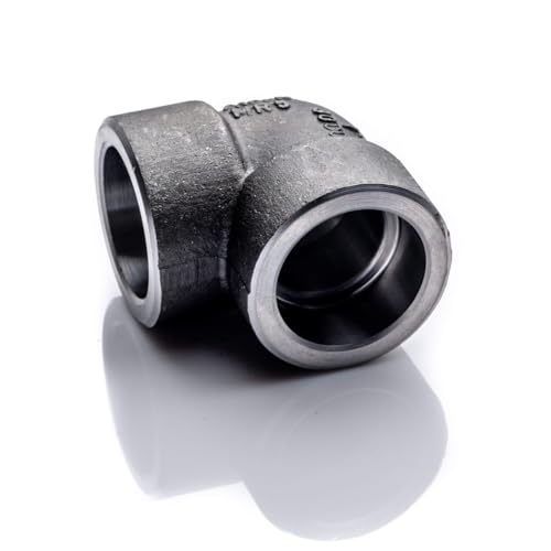 POLBERIS Knie 1 1/2" socket weld A105 kl.3000 90st 206 bar Stahl schwarz Hochdruckkupplung mit Schweißdose SW Kelchknie Berg POLBERIS Knie 1 1/2" socket weld A105 kl.3000 90st 206 bar Stahl schwarz Hochdruckkupplung mit Schweißdose SW Kelchknie Berg von Polberis
