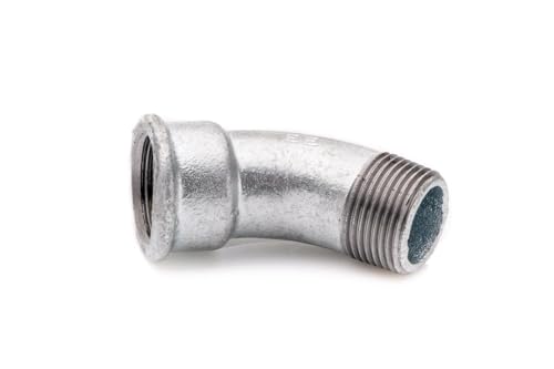POLBERIS Kurz Bogen 3/8'' Gussbogen verzinkt Knie Bogen 45 Grad Nippel Schraubadapter Übergangsstück Gussnippel verzinkt IG IG IG AB Innengewinde für Wasser POLBERIS Kurz Bogen 3/8'' Gussbogen verzinkt Knie Bogen 45 Grad Nippel Schraubadapter Übergangsstück Gussnippel verzinkt IG IG IG AB Innengewinde für Wasser von Polberis