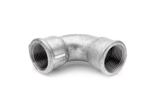 POLBERIS Kurzbogen 1 1/4'' Gussbogen verzinkt Knie 90 Grad Kupplung Schraubenadapter Gleichläufig Gussnippel verzinkt IG IG AA Innengewinde für Wasser 2a D1 POLBERIS Kurzbogen 1 1/4'' Gussbogen verzinkt Knie 90 Grad Kupplung Schraubenadapter Gleichläufig Gussnippel verzinkt IG IG AA Innengewinde für Wasser 2a D1 von Polberis