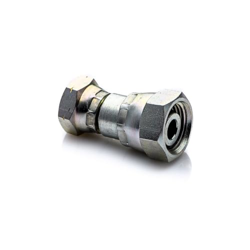 POLBERIS Nippel 1/4'' GW Gerade Mutter Verlängerung Stahl Adapter Hydraulikfitting GW AA gerade Mutter IG AA Reduktion BSP Rp Zylinderrohr gerade Rohr von Polberis