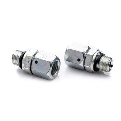 POLBERIS Reduktionsstück 9/16'' GW JIC - 1/4'' BSP Stahl GZ Reduzierung, Adapter gerade Schraube Hochdruck reduction nipple POLBERIS Reduktionsstück 9/16'' GW JIC - 1/4'' BSP Stahl GZ Reduzierung, Adapter gerade Schraube Hochdruck reduction nipple von Polberis