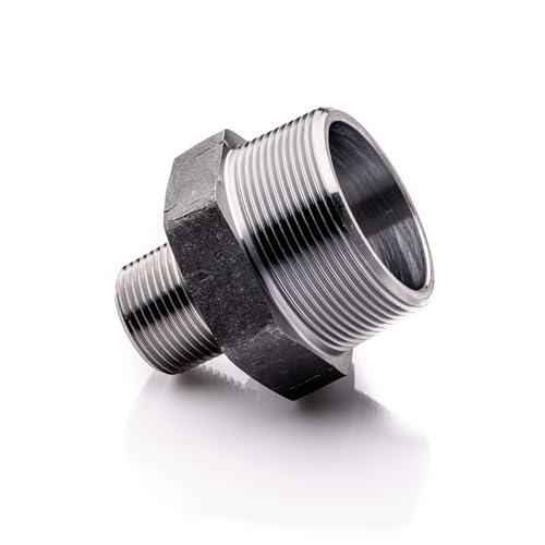 POLBERIS Reduziernippel 1''x1 1/2'' NPT 206bar A105 Fitting Hochdruckkupplung Adapter Kegelgewinde NPT zum Schweißen reduction nipple POLBERIS Reduziernippel 1''x1 1/2'' NPT 206bar A105 Fitting Hochdruckkupplung Adapter Kegelgewinde NPT zum Schweißen reduction nipple von Polberis