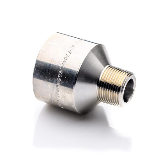 POLBERIS Reduzierstück 1/4'' - 1/2'' BSP 316L kl. 3000 GZ GW Adapter Außengewinde - Innengewinde INOX Edelstahl Adapter Nippel Adapter 1Zoll FM F316L GZ/GW POLBERIS Reduzierstück 1/4'' - 1/2'' BSP 316L kl. 3000 GZ GW Adapter Außengewinde - Innengewinde INOX Edelstahl Adapter Nippel Adapter 1Zoll FM F316L GZ/GW von Polberis