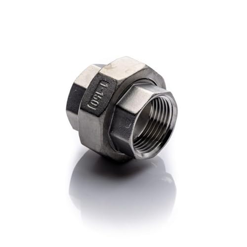 POLBERIS Schraube 3/8'' BSP 316 Schraubhalter Innengewinde Doppelverbinder GW Edelstahl Kegeldichtung Metall-Metall weiblich Standard Polish POLBERIS Schraube 3/8'' BSP 316 Schraubhalter Innengewinde Doppelverbinder GW Edelstahl Kegeldichtung Metall-Metall weiblich Standard Polish von Polberis