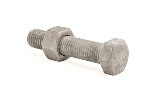 POLBERIS Schraube M20x80 ISO 4017 Mutter ISO 4032 Gewindeschraube mit Sechskantmutter POLBERIS Schraube M20x80 ISO 4017 Mutter ISO 4032 Gewindeschraube mit Sechskantmutter von Polberis