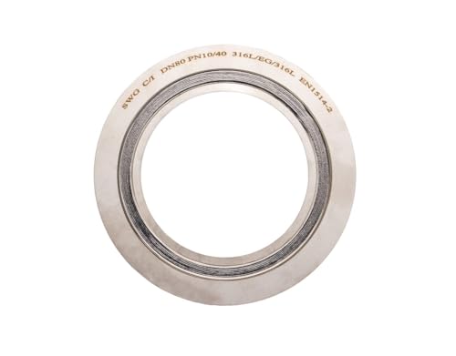 POLBERIS Spiraldichtung DN80 316L GR PN10 PN40 SWG C/I DN80 PN10-40 316L/316L+GR/316L Flanschflansch Flansch Carbonstahl Spiraldichtung von Polberis